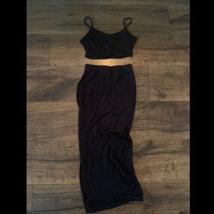 Women’s Small Matching Set Crop Top & Midi Skirt